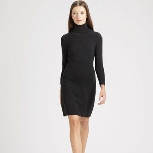 THEORY turtleneck long sleeve mini dress - Black - Medium